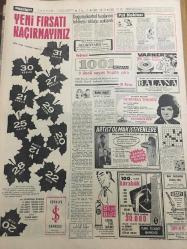 HÜRRİYET GAZETESİ  15 KASIM 1965 YIL :18 SAYI :6303--Bütün gecekondulara tapu verilecek--Gebeliği önleyen ilaç ve araçların satışı için bugün karar verilecek ---Yanarak batan gemide ,doksan kişi can verdi ---Bir günlük mesai karşılığı aldıkları 50 kilo yoğurdu fakir  yavrulara yedirdiler --7 Kişilik aileyi gazla uyutan hırsız 10 bin liralık para ve mücevher çaldı --5 Liralıklarda  eşinin resmi var diye 5 milyon tazminat istiyor --Seçim kanunu tadil tasarısı 15 güne kadar hazırlanıyor --Evli kadının sevişip kaçırdığı 14 yaşındaki çocuk ortadan yok oldu --Doğumu kontrol haplarının tehlikesiz olduğu açıklandı ---İkinci Türkiye Ligi Maçları --Beşiktaş D.Spor u Çökertti --Fenerbahçe 2-1 galip --1-0 yenilenen Feriköy tehlikeli durumda --Ye-ye şoförleri Rus prenslerini yaya bıraktı --Radyo programları ---