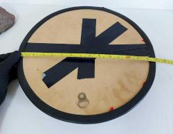 Eski Mevlana Tablo - Semazen Şapkası Eskilerden El Boyama Tablo - CAM ALTI Dekor