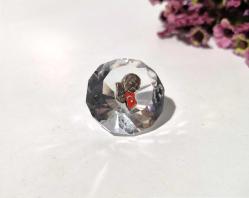 Atatürk Cam Kağıt Ağırlığı - Cam biblo - Türk Bayrak atatürk Biblo