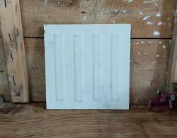 Eski Çimi - Duvar Panosu Eski Nihale - Karanfil Çiçek Resimli Dekor - Eski Seramik Dekoratif Obje