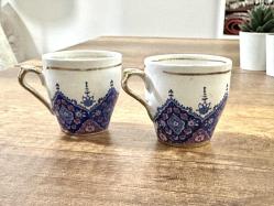 Eski Türk Kahve Fincanı - Eski Desenli Fincan