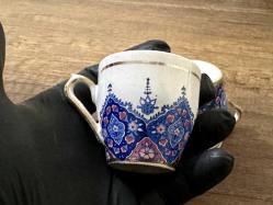 Eski Türk Kahve Fincanı - Eski Desenli Fincan