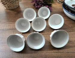 Eski Fincan - 8 Adet Kulpsuz Fincan - Türk Kahve Fincanı