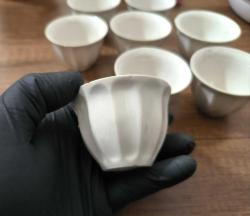 Eski Fincan - 8 Adet Kulpsuz Fincan - Türk Kahve Fincanı