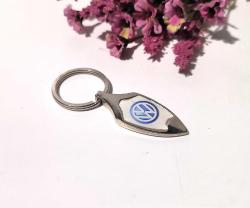 Volkswagen Metal Anahtarlık - Gümüş - Beyaz - Mavi Renk