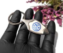 Volkswagen Metal Anahtarlık - Gümüş - Beyaz - Mavi Renk