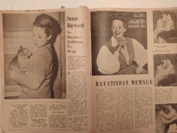 Yıldız Haftalık Aktüalite Sinema Tiyatro Müzik ve Magazin Dergisi - 29 Kasım 1952 - Sayı:101 - Ayla Karaca - Dert Ortağı - Artist Fıkraları - Bourjois Parfüm Reklamı - Haftanın Filmleri - Vehbi Belgil - Jane Powell yeniden bir misafir bekliyor! - Bizden haber - Cahit Irgat - Atıf Kaptan - Gizli yara - Kocatepe'nin 5 atlısı - Haftanın yerli filmi - Kocalarının Yükselmesine Çalışan Hollywood Kadınları - Sahiye Sağman - Alan Ladd - Susan Hayward ve hayatını dolduran üç sevgi - Hayatından memnun - Hayret uyandıran aşk sahnesi - Sabahat Tanık - Oğuz Özdeş - Amerikan haberleri - Jeff Chandler - Tony Curtis - Savaş çil ilacı reklamı - Jablonec cam düğmeleri - Gripin İlaç Reklamı - Fredo Çocuk Pudrası reklamı - Genç İstidatlar - Yeni Çevrilen Filmler - Üklü Torun-  Cemil Akyıldız-  Hüseyin Aksoy - Fahri Kartal - Nurettin Yetiş - Cevat Buyuran- Mustafa Özsarıoğlu - Tokalon Krem Reklamı fotoğraf ve haberi - Dergi tam değildir sadece 20 sayfası mevcuttur