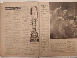 Yıldız Haftalık Aktüalite Sinema Tiyatro Müzik ve Magazin Dergisi - 25 Ekim 1952 - Sayı:96 - Ayfer Feray - Dert Ortağı - Artist Fıkraları - İki kişi arasında - Hafif eserler - Kazananlar - Haftanın filmleri - Vehbi Belgil - Viz Zan De tırnak cilası reklamı - Venedik film festivalinde ikinci olan filmler - Yerli filmler ne alemde? - İki Süngü Arasında ve Kızıl Tuğ - Hüseyin Peyda - Ali Korkut - Kral Faruk - Tanıdıklarım Ayhan Işık - Şaduman Ayşın - Boş zamanlarında - Yvonne Sanson - Mario Camerini - Mine Coşkun, sahneyi mi, yoksa perdeyi mi tercih edeceğini bilemiyor. Oğuz Özdeş - Piyer Angeli'nin kardeşi - Yıldız Mükafatı - Sinema ve dedikodu - Joan Evans - Dean Jagger - Savaş Çil İlacı Reklamı - Jane Russell'in hayatındaki yenilik - Halen Bob Waterfield - Jane Russell - İlk Aşkları - Bourjois Parfüm Reklamı - Boş zamanlarında - Pier Angeli'nin kız kardeşi - Mühim Keşif - Venedik Film Festivalinde ikinci filmler - Coşkun - We're not married - Where is charley? - Encore -Tam Takım Dergi