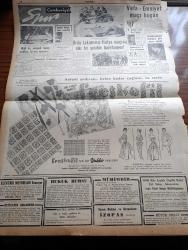 Cumhuriyet Gazetesi - 21 Şubat 1957 - Meclis Bütçe Müzakerelerine Büyük Gürültü İçinde Başladı - Birleşmiş Milletlerde Yunan Davası Suya Düştü - Başkan Eisenhower Çok Müşkül Durumda - Kral Suud Moskova'ya Çağrılıyor - Soprano Leyla Gencer Geldi - Maliye Vekili Hasan Polatkan'ın Nutku - Dün Gece 62 Macar Mülteci Daha Geldi - Ordinaryüs Profesör Sadri Maksudi Dün Vefat Etti - Kızılaydaki Suistimal Hadisesi - İstanbul Börekçiler Derneğinin Kongresi - İdam Sehpasında Can Veren Devletliler Derleyen Cemaleddin Saraçoğlu Yazı Dizisi - Despot Yazan Reşat Enis Yazı Dizisi - Geçen Yıl 2226 Kitap Basıldı - Avrupa Birliğine Doğru İlk Adım - Burhan Felek Köşe Yazısı - Resimli Romanımız Mormon Mezhebi Ve Kurucusunun Dramı Çeviren Mazhar Kunt Yazı Dizisi - Bulmaca - Milli Kız Voleybol Takımı Seçiliyor - Kız Liseleri Basketbol Finalinde İstanbul Hükmen Şampiyon - Galatasaraylı İsmail Kurt İyileşti - Fenerbahçeli Feridun Bukager Dün Gece Geldi - Vefa Emniyet Maçı Bugün - En Büyük Domuz Avı
