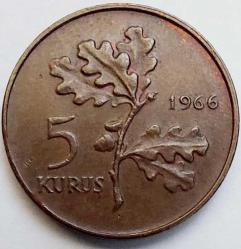 5 KURUŞ, 1966 ÇÇT