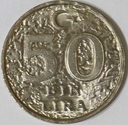 Türkiye Cumhuriyeti 1999 Yılı 50 Bin Lira Tura'ya Göre Düz 7795