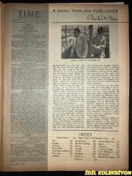 TIME - JUNE 5 , 1964 : THE WEEKLY NEWSMAGAZINE / 5 HAZİRAN 1964 / VINTAGE ENGLISH MAGAZINE / CHEMICAL RESEARCH GIVE PACE TO PROGRESS / LUCKY STRIKE / GOLDWATER SHOT WITH ARROW / KENTUCKY'S MORTON / MITZI GAYNOR / 2ND ARMORED DIVISION TANKS CROSSING PONTOON BRIDGE / GENERAL PAUL ADAMS / DR. EDGAR DESSEN / HAZLETON'S BOOMING BROAD STREET / BERYLLIUM CORP'S REFURBISHED ROUNDHOUSE / SHASTRI / NANDA / DESAI / NORTHERN RHODESIA : ROAR OF THE BLACK LION / NOBEL WINNER LUTHULI / MERCEDES BENZ / FIAT / REFEREE PAZOS / CATHERINE HOHENLOHE / JACKIE KENNEDY / SJOUKJE DIJKSTRA / BRUNDI DRUMMERS / CHINESE PHOENIX / BUDDHIST SHRINE / MOORISH SCALLOPS / SHOWBIZ SCIENTISTS / COLORIFIC FIGURES / HIGH KICKING CHRONIES / NUDE MAJA / STYLIZED CROSS / SCULPTURED WALL / GOLDEN FIGURE / LORD BEAVERBROOK / MAX AITKEN JR / ROY THOMSON / EL CAUDILLO / PRINCE JUAN CARLOS