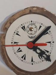 DUVAR SAATİ,  PİLLİ OSMANLICA KAĞIT KADRANLI DUVAR SAATİ,  ÇALIŞIR VAZİYETTE..