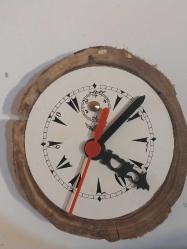 DUVAR SAATİ,  PİLLİ OSMANLICA KAĞIT KADRANLI DUVAR SAATİ,  ÇALIŞIR VAZİYETTE..