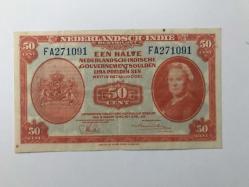 Hollanda Hindiçin-50 Cent-1943-ÇÇT-