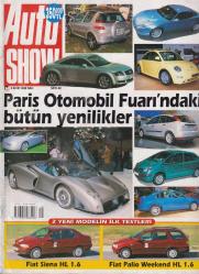 AUTO SHOW   6 EKİM  1998 SALI  SAYI: 40  FIAT SIENA HL 1.6, FIAT PALIO WEEKEND HL 1.6   -  OTOMOBİL DERGİSİ