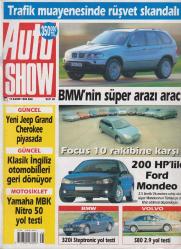 AUTO SHOW   10 KASIM  1998 SALI  SAYI: 45  200 HP' LİK FORD MONDEO, VOLVO S80 2.9, BMW 320i STEPTRONIC    -   OTOMOBİL DERGİSİ