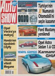 AUTO SHOW   22 ARALIK  1998 SALI  SAYI: 51   OTOMOBİL DERGİSİ - OPEL ASTRA SEDAN 1.6 CD
