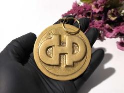 Eskilerden İtalya Montecatini Otel Anahtarlığı - 158 Numara Pirinç Ağır Malzeme