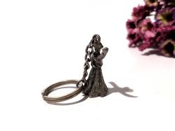 Semazen Anahtarlık - Mevlana Konya Tema Gümüş Renkli Metal Anahtarlık