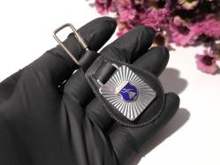 Eski Mineli Mevlana Semazen Anahtarlık - Mevlana Konya Tema Deri - Metal Anahtarlık