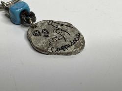 Kapadokya Anahtarlık - Eski Cam Nazarlık Cappadocia Metal Anahtarlık