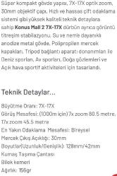 KONUS Avuç içi Parmak Dürbün KONUSMALL-2 # 7-17X30