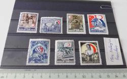 1944-45 TÜRKİYE KIZILAY CEMİYETİ PULLARI (KIZILAYIN BAŞARILARI) MNH TAM SERİ ÜÜ1E1R1A MNH'Sİ PEK ÇIKMAZ 2024 KATALOK DEĞERİ;4.000.00TL