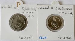 İstanbul Büyükşehir Belediyesi Ulaşım Jetonu 2 Farklı Jetonu( Katalog No 0062-63 ) 7824