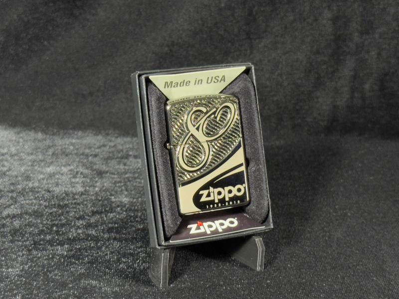 Zippo 80. Yıl Black Ice Limitli Edition Çakmak Armor Kasa - Antika