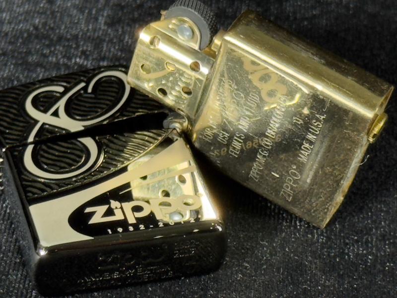 Zippo 80. Yıl Black Ice Limitli Edition Çakmak Armor Kasa - Antika