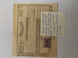 TÜRKİYE CUMHURİYETİ TAPU MAKBUZU - 1926