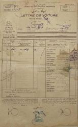 [Finans tarihi / Demiryolu tarihi] 1910 Şark Demiryolları (Chemins de fer Orientaux) / Anadolu Osmanlı Demiryolu Hamule Senedi (Chemin de Fer Ottoman D’Anatolie Lettre de Voiture) Osmanlıca - Fransızca çift dilli antetli zarf ve hamule senedi