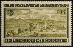 1977 AVUSTURYA EUROPA MANZARALAR TAM SERİ DAMGASIZ