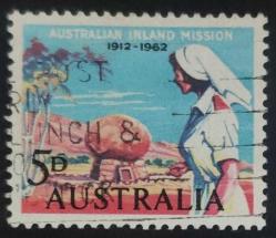 +++ AVUSTRALYA İÇ MİSYONU 50.YIL     1962    - DAMGALI