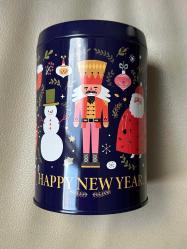 METAL KAPAKLI YUVARLAK KUTU YILBAŞI TEMALI