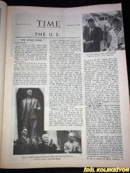 TIME - SEPTEMBER 15 , 1961 : THE WEEKLY NEWSMAGAZINE / 15 EYLÜL1961 / VINTAGE ENGLISH MAGAZINE / AUTHOR J.D. SALINGER / GHANA BUILDS A NEW COAST AND AUSTINS HELP TO BUILD A NEW NATION / MARVIN EVERETT COBLE III / MICHAEL DRIVER / CHARLES K. KRANTZ / JAMES P. THOMAS / ELMER TREPTOW / ARLENE DIXON / FRANCIS G. A. DE MONTEREY / M.W. ANDERSON / W.W. KANZLER / MICHAEL WOLF / JEANNIE RENZEL / MAYOR RICHARD J. DALEY / SUSLOV , KHRUSHCHEV & NEHRU BENEATH LENIN'S STATUE / THE KENNEDYS ON WAY TO CHURCH / PAUL NIETZE / MILLER , NEVINS , MORGENTHAU , PIKE / POLICE CHIEF SCHROTEL / TEAMSTER BOSS HOFFA & AIDE / THE WAGNERS ON PRIMARY NIGHT / CAMPARI / JEWEL THIEF SACHA / WEALTHY WIDOW LASKER / HIGHLAND QUEEN / PRIME MINISTER U NU / RACHEL & REX / ANOUCHKA / LADY CACCIA / BLANCHARD , HOWARD , BERRA / DIRECTOR RESNAIS / JACK PAAR AND MILITARY GUARD IN BERLIN / SALINGER'S  HOLDEN CAULFIELD / ZOOEY / FRANNY / BESSIE / CADET SALINGER / REUTHER TRIUMPHANT / PONTIAC TEMPEST / CHEVROLET CORVAIR / THORNTON
