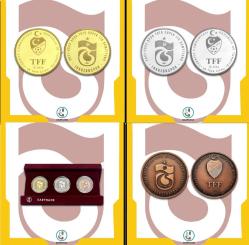 TRABZONSPOR 2021-2022 SÜPER LİG ŞAMPİYONLUK Hatıra Para Seti Üçlü !FIRSAT ÜRÜNÜ! SERTİFİKALI