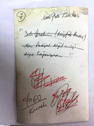 MÜŞFİK KENTER'İN ORİJİNAL FOTOĞRAFI - 18 x 11,5 cm EBADINDA - BÜYÜK BOY - SİYAH & BEYAZ, MÜŞFİK KENTER TİYATRO SAHNESİNDEYKEN BİR KARE - (DELİ İBRAHİM)