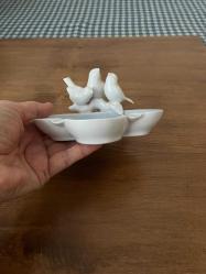 Kuş figürlü Bavaria porselen küllük