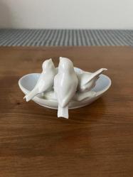 Kuş figürlü Bavaria porselen küllük