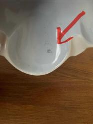 Kuş figürlü Bavaria porselen küllük