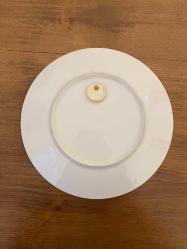 Bremen Roland Meydanı heykeli manzaralı porselen tabak