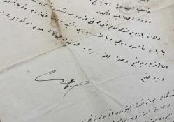 [BALKANLAR / SOFYA] 1917 ve 1918 Osmanlıca el yazması iki mektup - Sofya'dan yazılmış, 20 Eylül 1918 tarihli Esad imzalı, “Sevgili ablam” hitabıyla yazılmış mektup, dönemin Sofyası'ndan bahsediyor