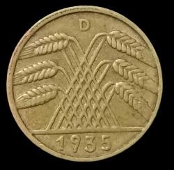 Almanya 1935 D 10 Reichspfennig