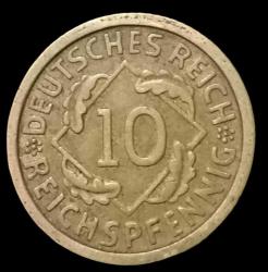 Almanya 1935 D 10 Reichspfennig