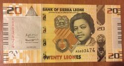 SİERRA LEONE 20 LEONE 2022 ÇİL KAĞIT PARA