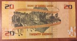 SİERRA LEONE 20 LEONE 2022 ÇİL KAĞIT PARA