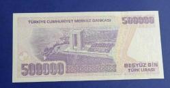 7 Emisyon L 54 406666 seri 500 Bin Lira Çil