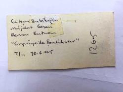 GÜLŞEN BUBİKOĞLU'NUN TIPKI BASIM FOTOĞRAFI - MİNİ BOY - 9 x 4 cm EBADINDA - GIRGIRİYE'DE ŞENLİK VAR FİLMİNDEN GÜLŞEN BUBİKOĞLU, MÜJDAT GEZEN ve PERRAN KUTMAN AYNI KAREDE